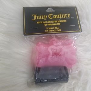 Juicy couture  waste bags and glitter dispenser